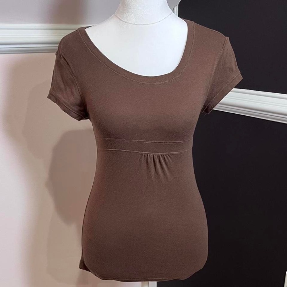 y2k limited too brown babydoll top‎ xs